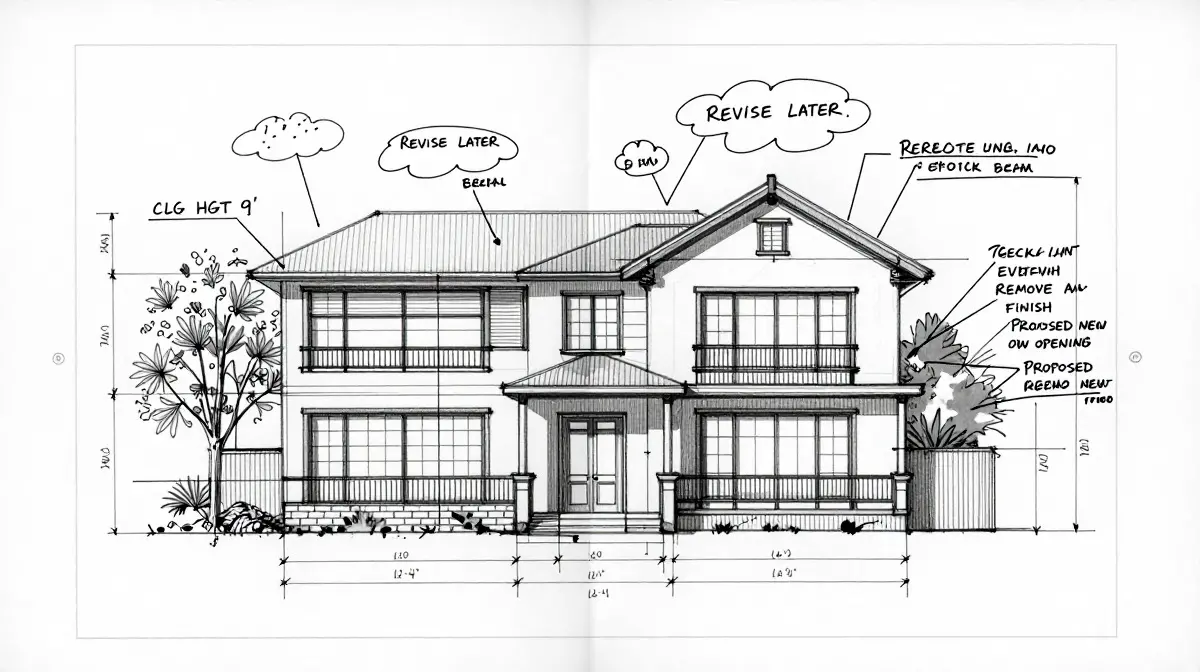 Architectural Sketch & Markup Overlay