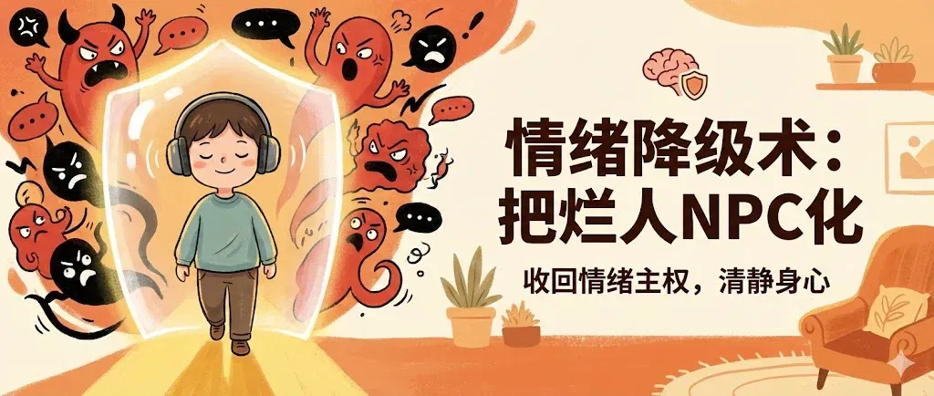 如何把“讨厌的人”降级成“路人背景板”？