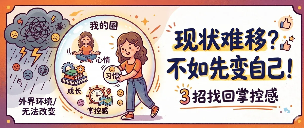 当现实无法改变时，先改变自己：3个普通人也能做到的实用方法