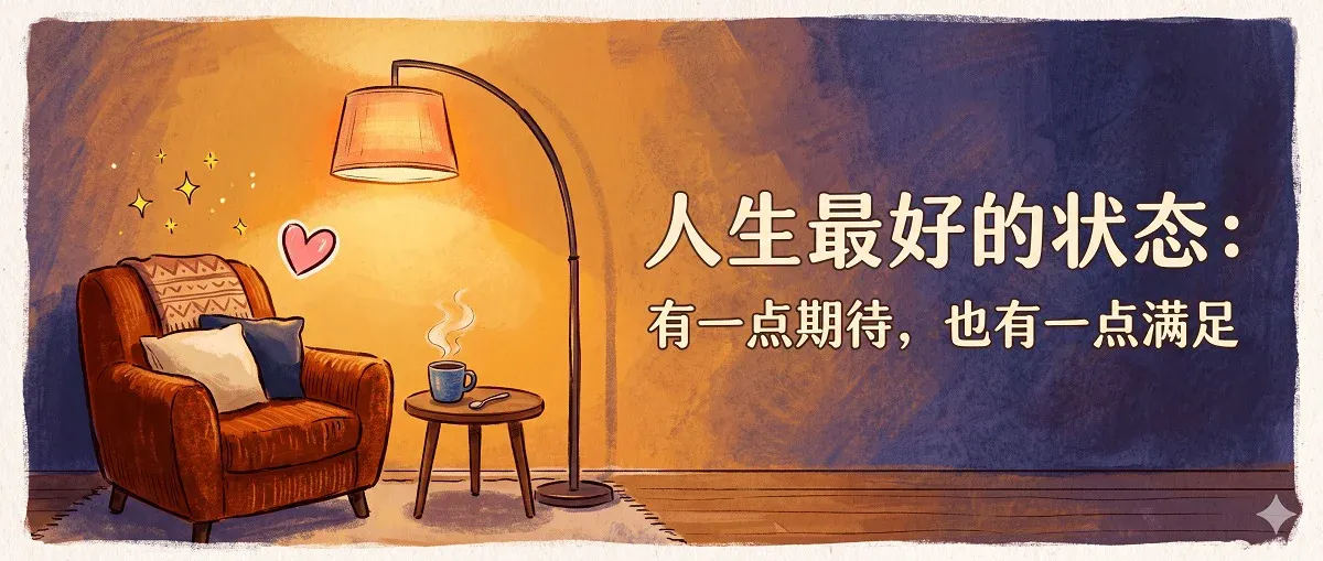 人生最好的状态：有一点期待，也有一点满足