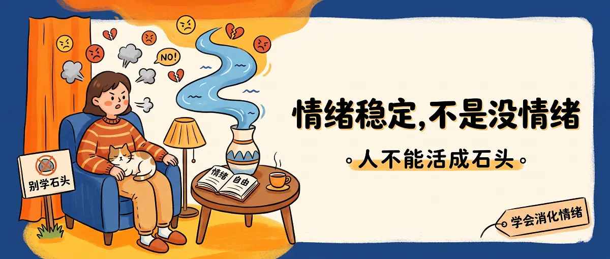 情绪稳定，不是没有情绪