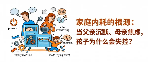 家庭内耗的根源：当父亲沉默、母亲焦虑，孩子为什么会失控？