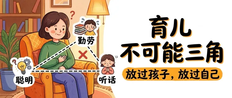 别再逼孩子了！揭秘育儿界的“不可能三角”：聪明、勤劳、听话不可兼得