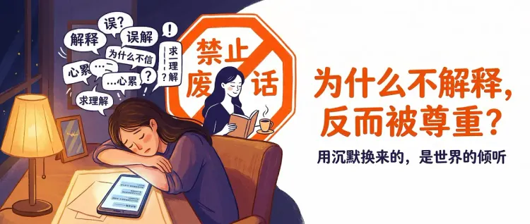 “我不再解释了”：当我停止用解释换尊重，人生突然轻松了