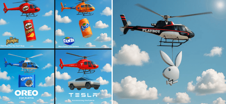 Helicopter brand advertising -直升機品牌廣告