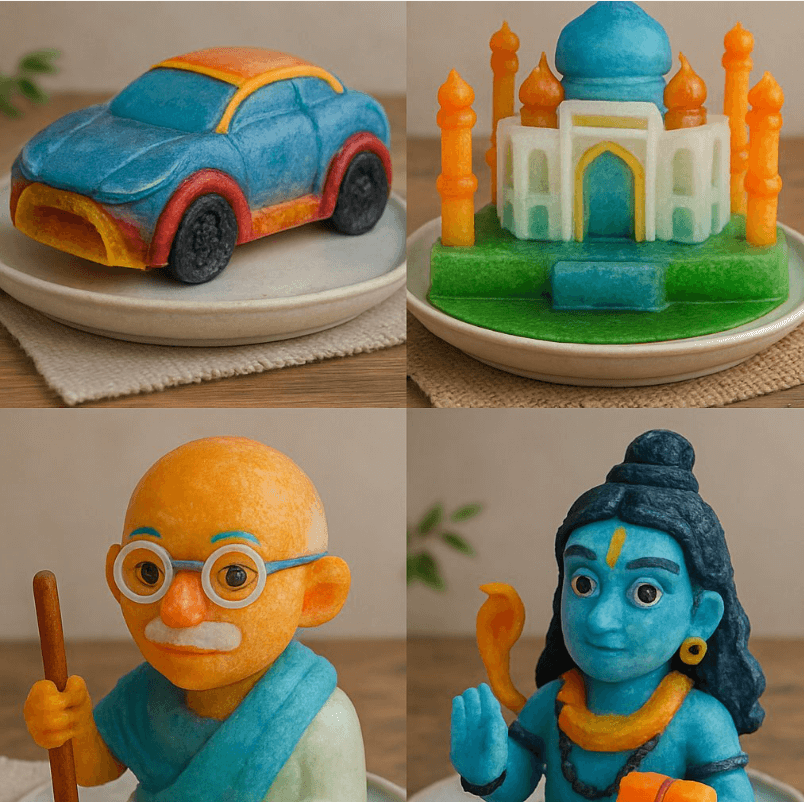 Colorful handmade sculptures -色彩繽紛的手工雕塑