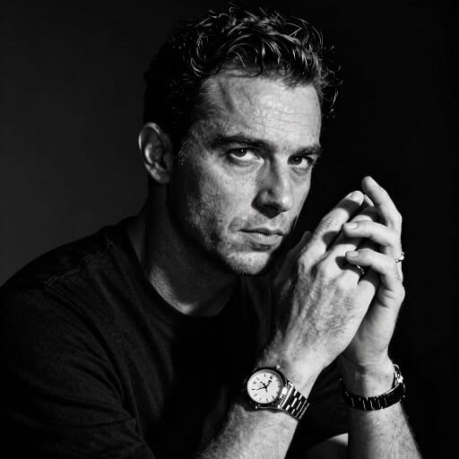 The Noir Legacy: Ultra-Realistic B&W Portrait