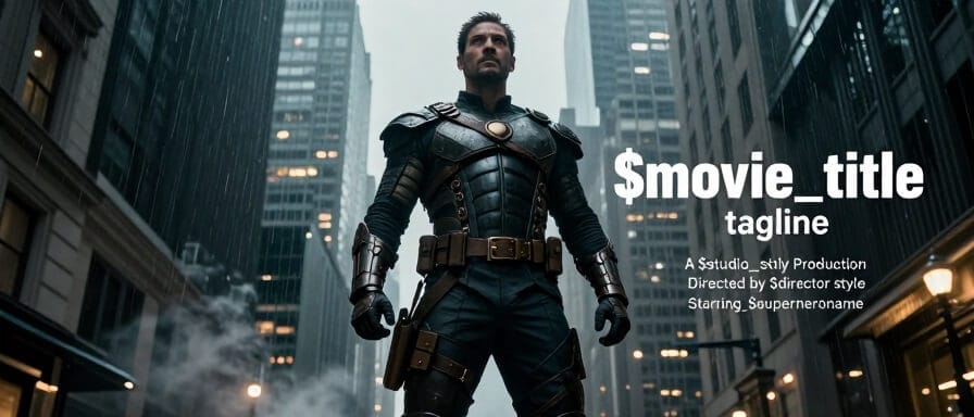 Create a Cultural Superhero Movie Poster