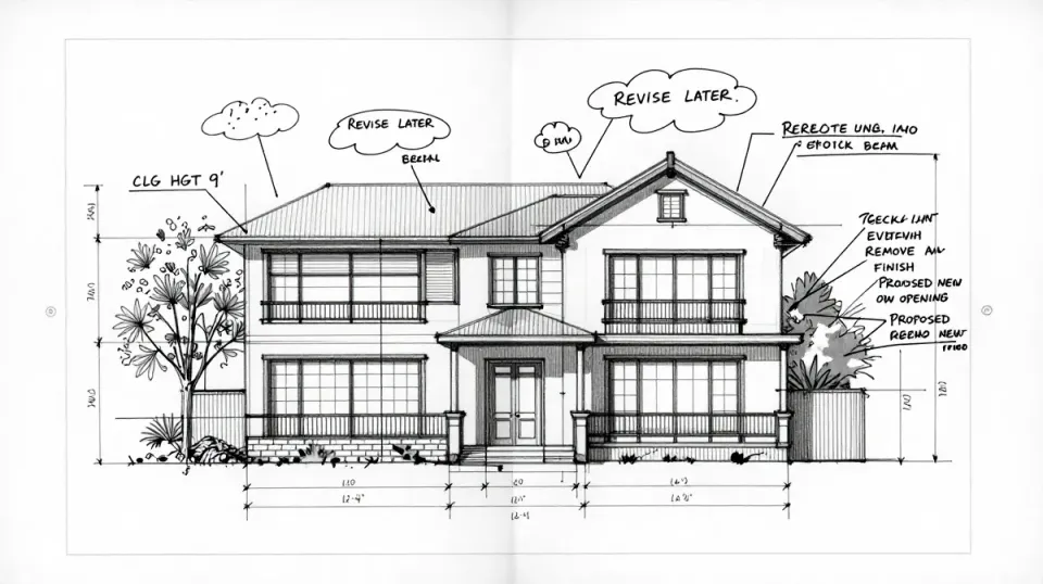 Architectural Sketch & Markup Overlay