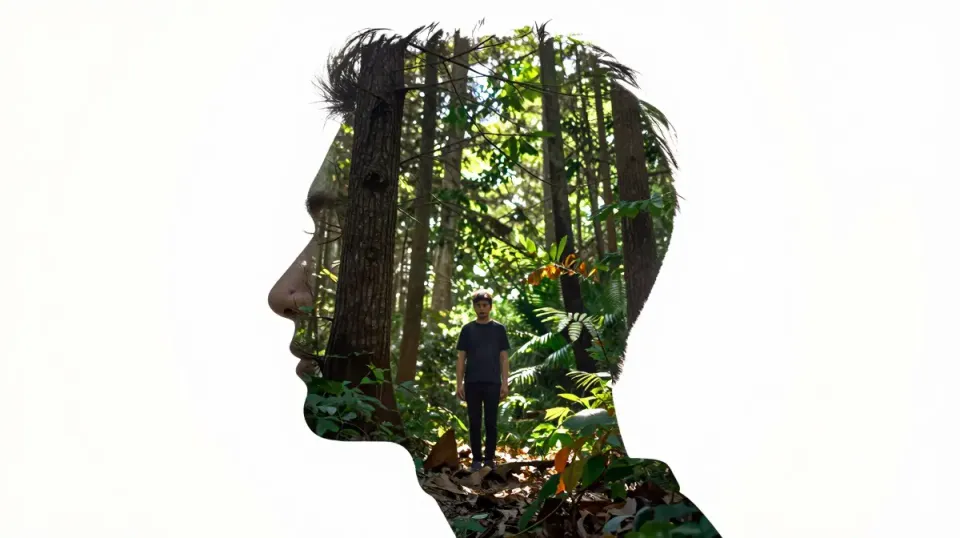 Double Exposure Portrait