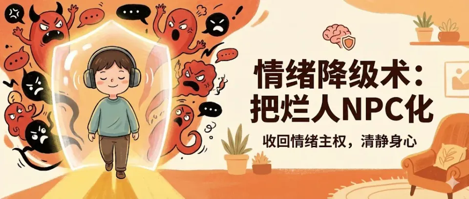 如何把“讨厌的人”降级成“路人背景板”？