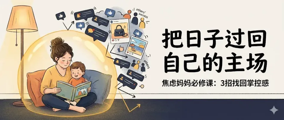 宝妈告别“比娃”内耗：注意力拉回自己的领地才无敌